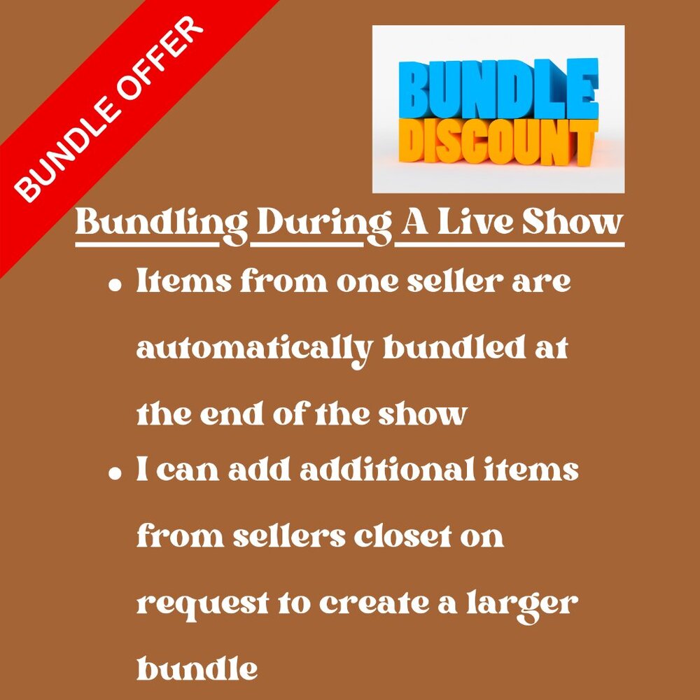Bundling During a Live Show